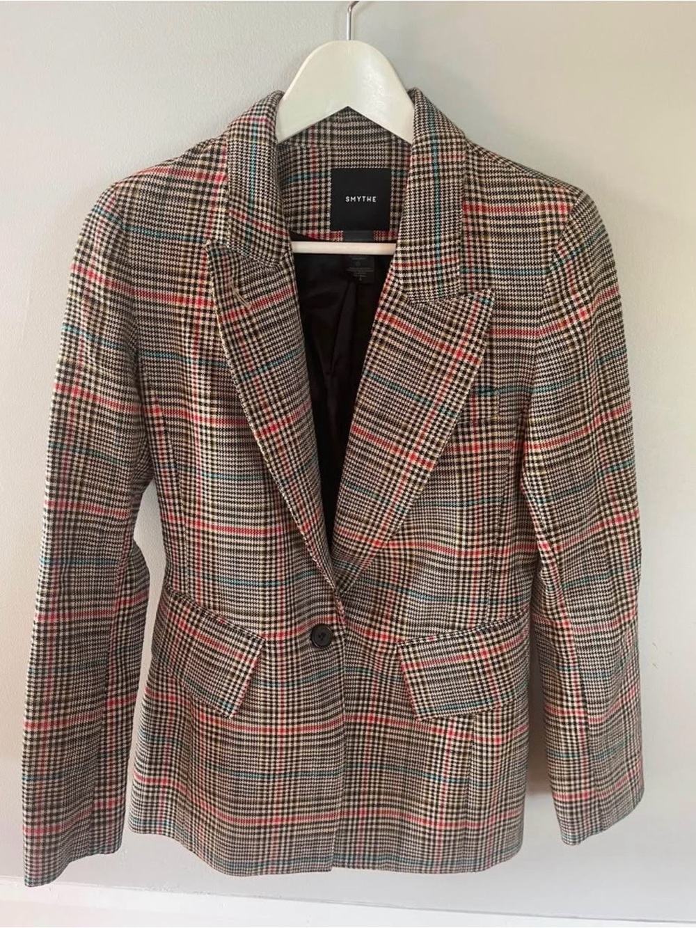 SMYTHE Women's Plaid Blazer size 4